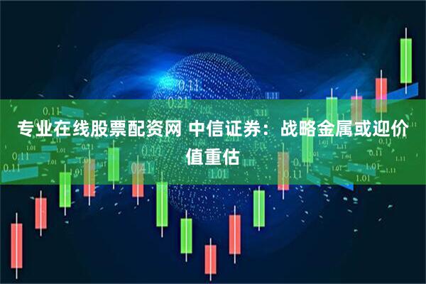 专业在线股票配资网 中信证券：战略金属或迎价值重估